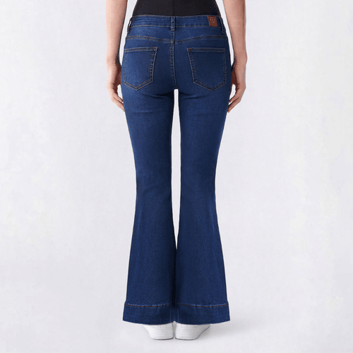 Juniors Gogo Jeans Mid Rise Western Jeans w/ Embroidery