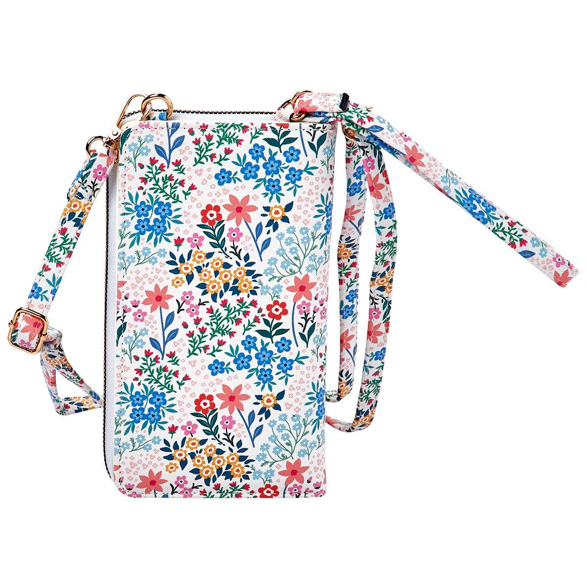 Womens DS Fashion North/South Crossbody Wallet with Tech Window