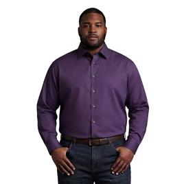 Mens Big & Tall Christian Aujard Dress Shirt - Purple Cornflower