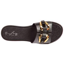 Womens Love 83 Buckle Band Jelly Slide Sandals