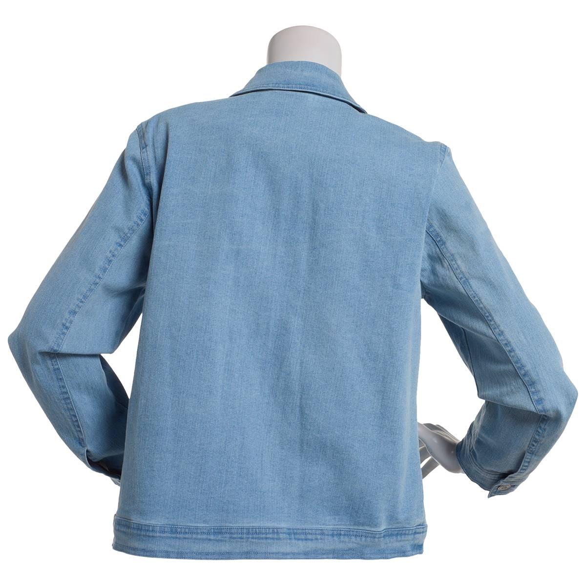 Plus Size Alfred Dunner Super Stretch Denim Jacket