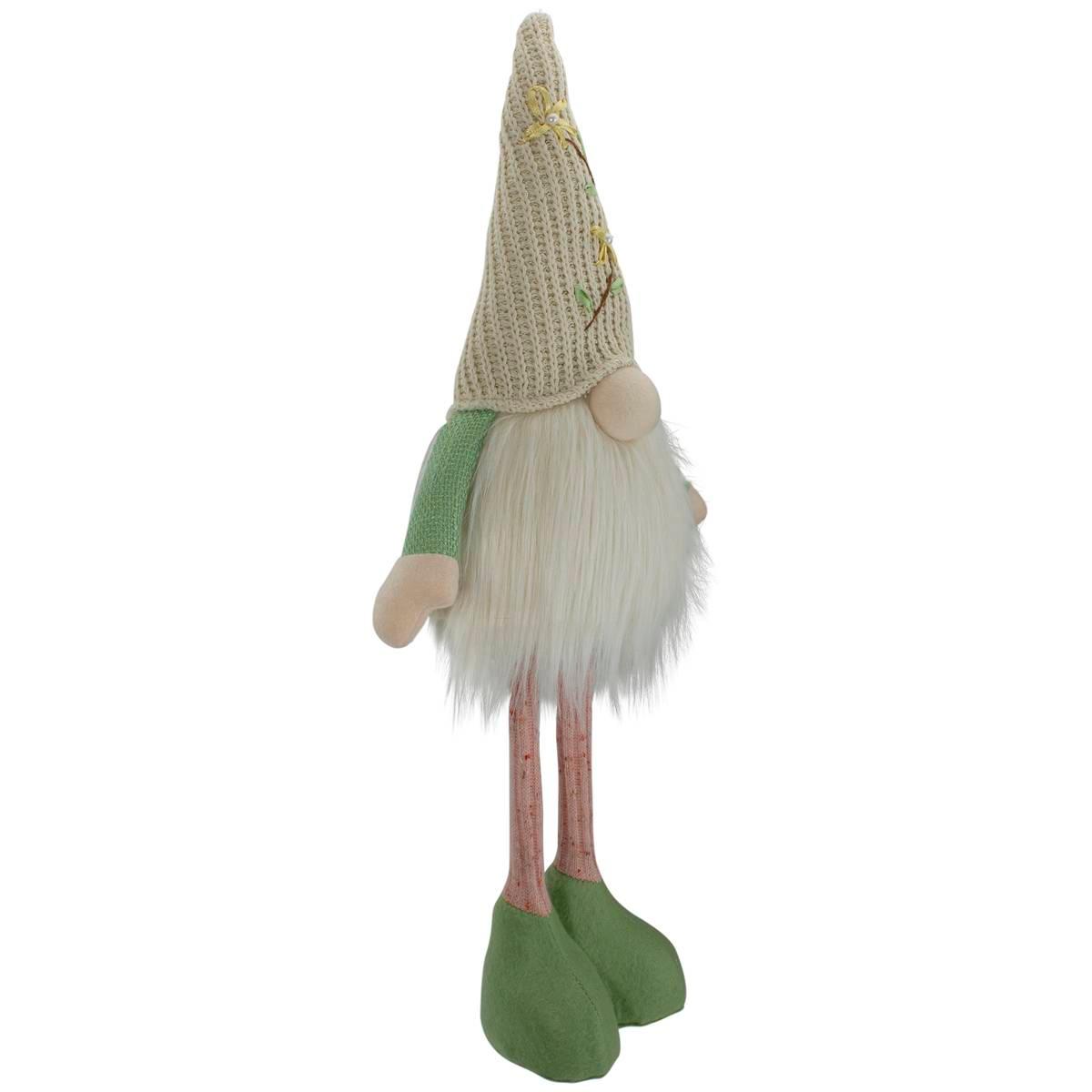 Northlight Seasonal LED Gnome Figurine w/ Knitted Floral Hat