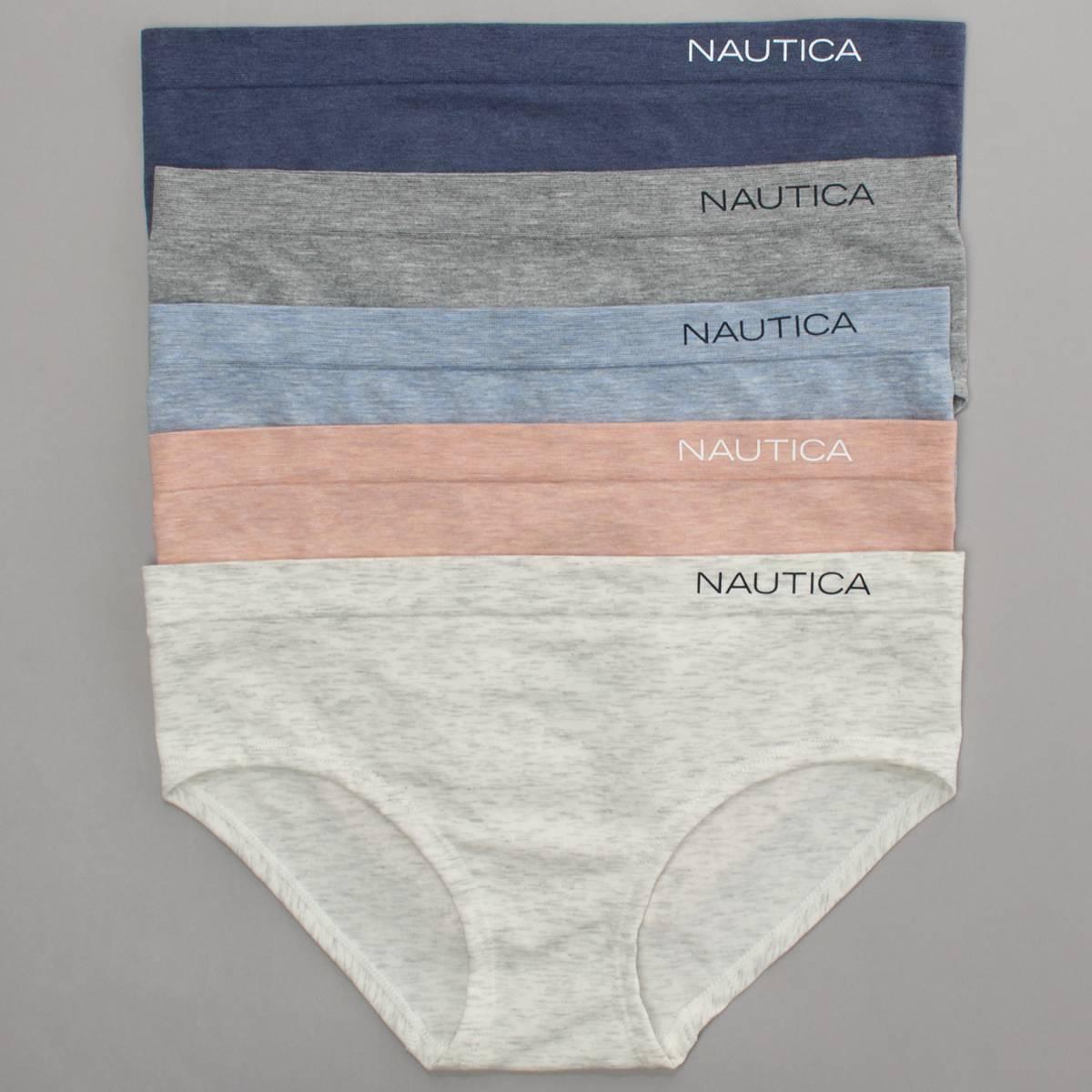 Womens Nautica 5pk. Heather Hiptsers Panties NT3034-5PKAS