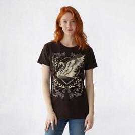 Juniors Attitude Not Included Swan Boyfriend Graphic Tee