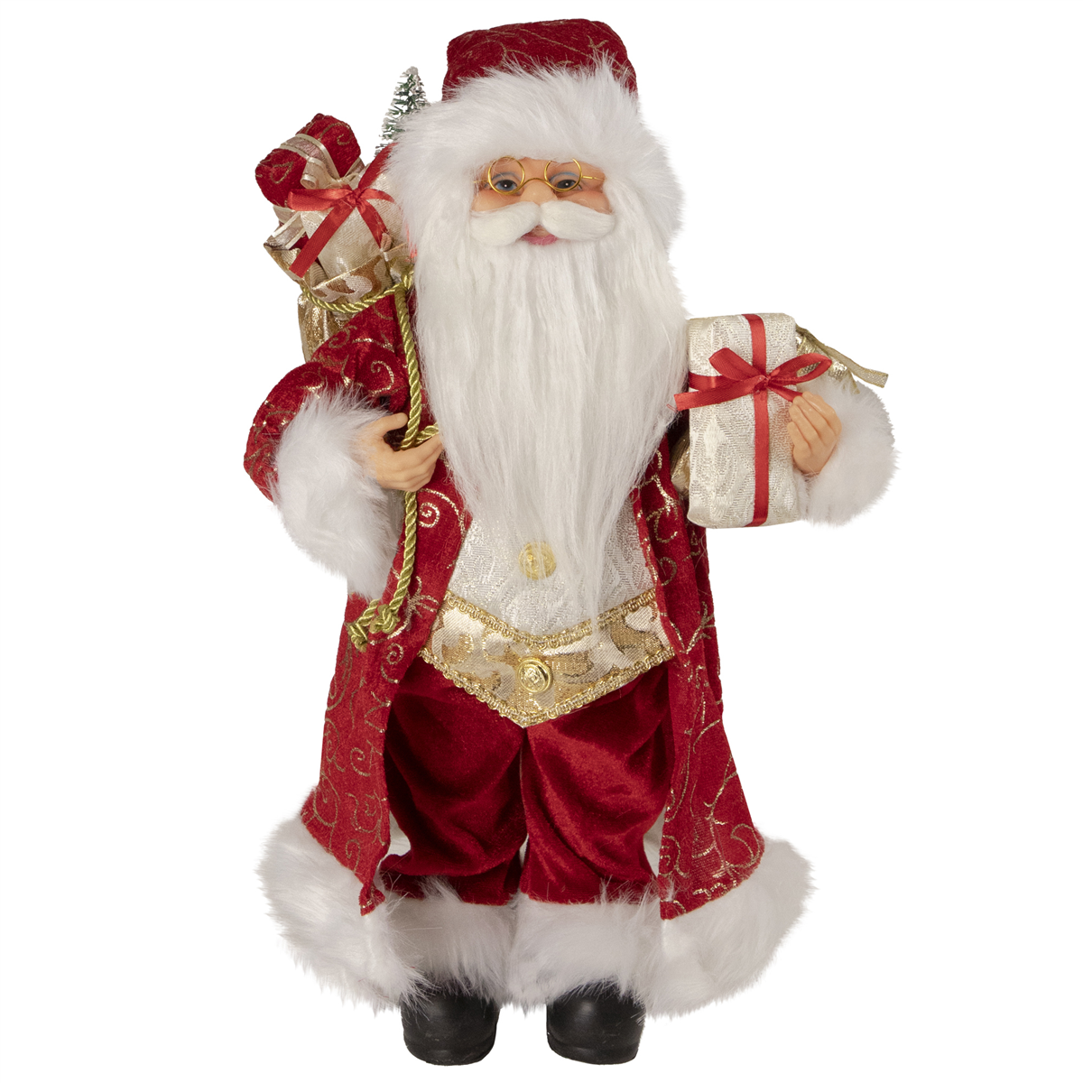 Northlight Filigree Santa Claus with Gifts Christmas Figurine