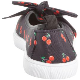 Womens Ashley Blue Cherry Canvas Slip On Flats