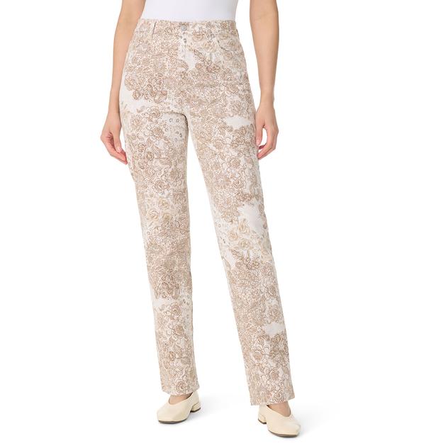 Petite Gloria Vanderbilt Amanda Garden Web 5-Pocket Jeans - Short