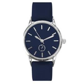 Womens Silver-Tone Navy Dial Watch - 15492S-07-J05