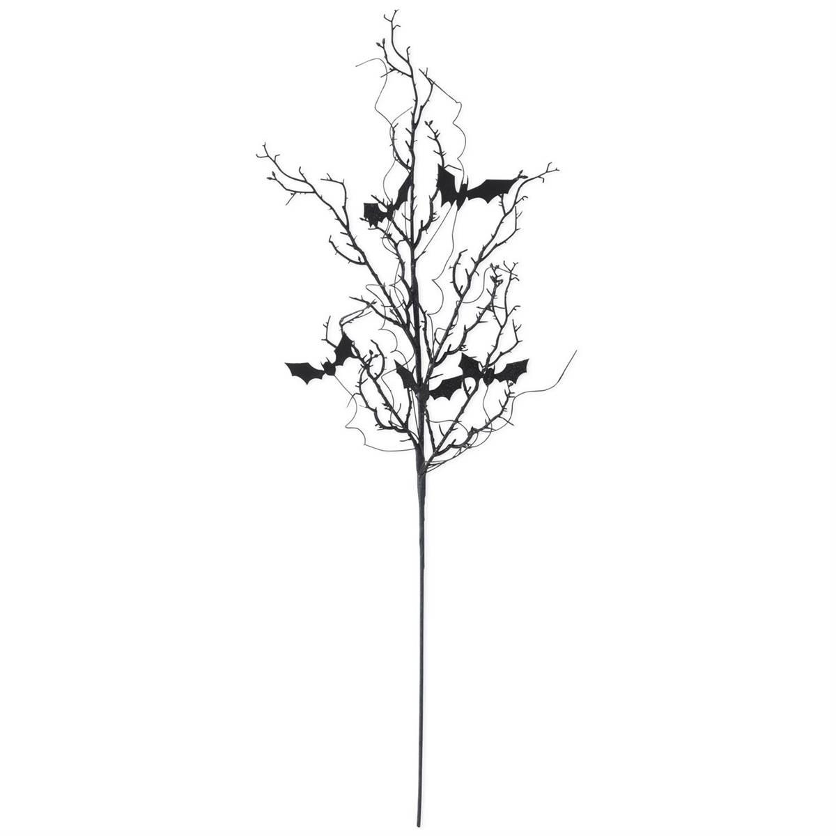 K&K Interiors Glitter Twig & Bat Spray
