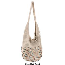 The Sak Crochet Hobo with Hand Stitched Bali Beads