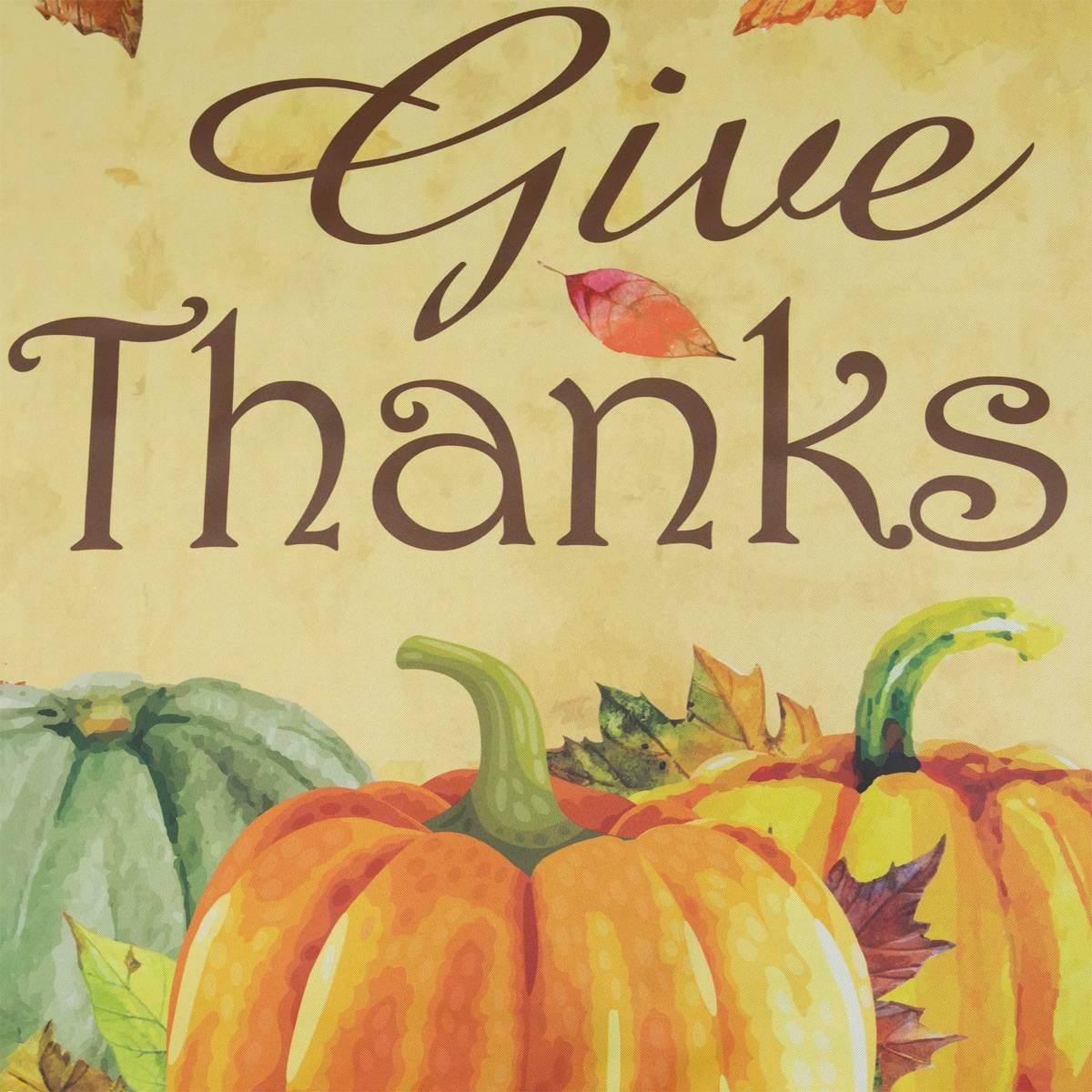 Northlight Seasonal Give Thanks Autumn Harvest Garden Flag