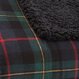 Eddie Bauer Mountain Pine Tartan Green Throw Blanket