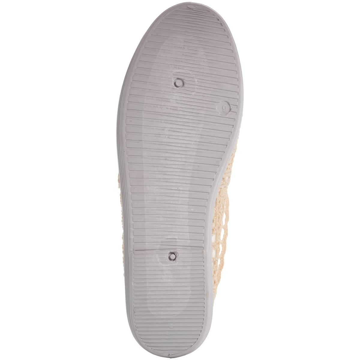 Womens Ashley Blue Crochet Slip On Flats