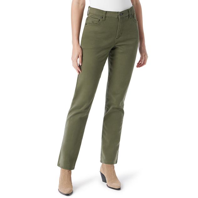 Petite Gloria Vanderbilt Amanda 5-Pocket Straight Leg Jeans