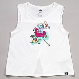 Girls (7-16) adidas(R) Summer Time Back Vent Swing Tank