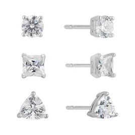 Sunstone 3pc. Sterling Silver Multi-Shape Stud Earring Set