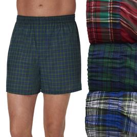 Mens Big & Tall Hanes Ultimate® Woven Boxers - Black/Red/Blue