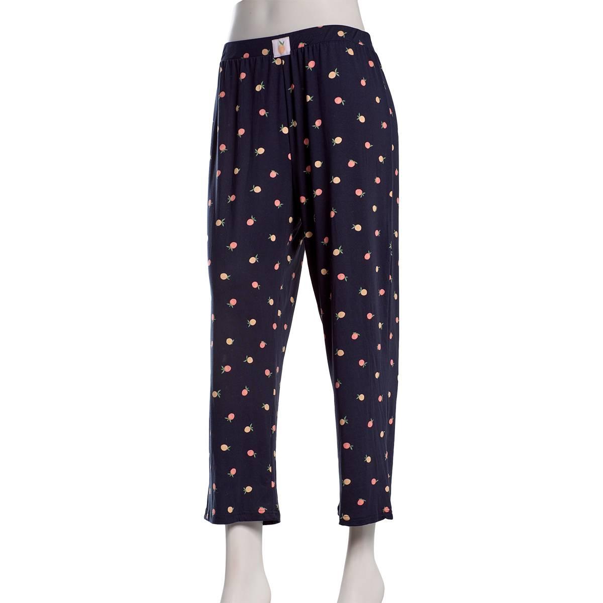 Womens Charmour Peaches Pajama Capri Pants
