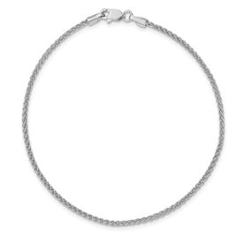 Unisex Gold Classics™ 1.65mm. 14k White Gold Spiga 14in. Necklace