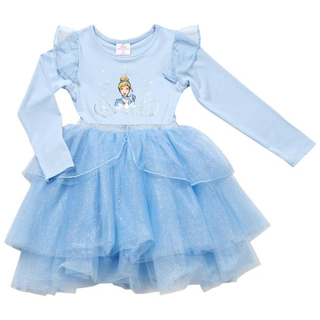 Toddler Girl Disney Cinderella Long Sleeve Tutu Dress
