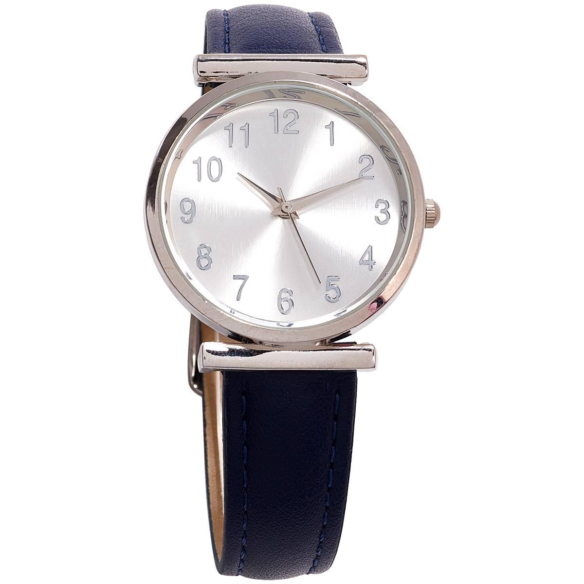 Womens Silver-Tone Sunray Dial Watch - 14948S-07-B05