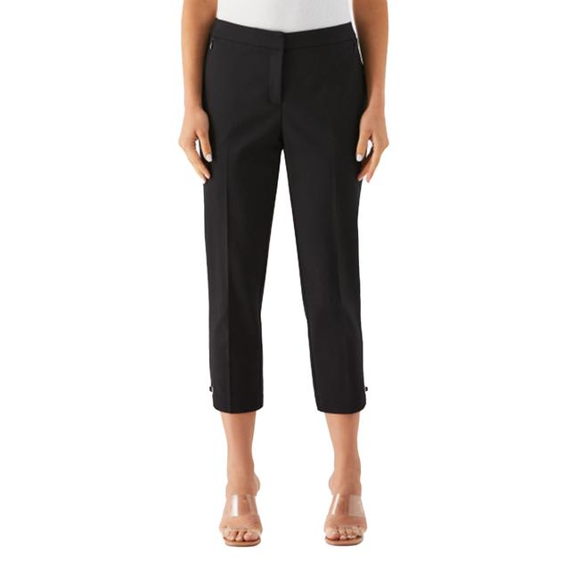 Womens Rafaella® Satin Twill Capris with Grommets