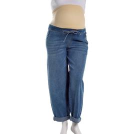 Womens Maternity Zoe + Phoebe  Barrel Leg Cuffed Jeans