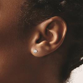 Pure Fire 14kt. White Gold 1/3ctw. Screwback Lab Diamond Earrings