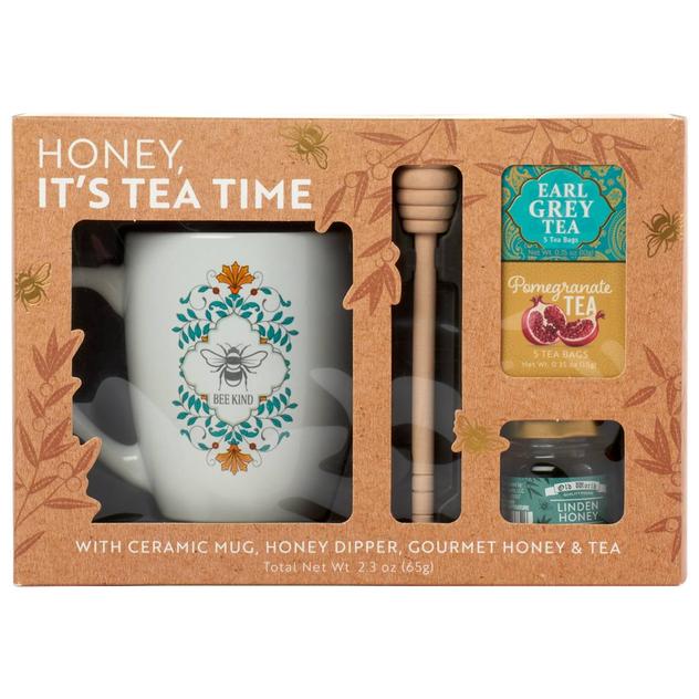 Honey It's Tea Time 6pc.Tea & Honey Set
