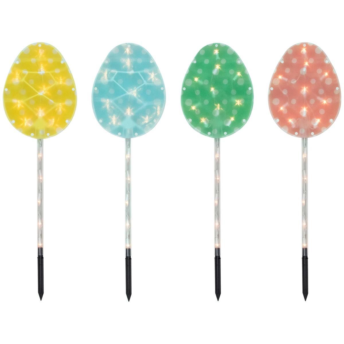 Northlight Seasonal 4ct. Pastel Easter Egg Pathway Stake Lights