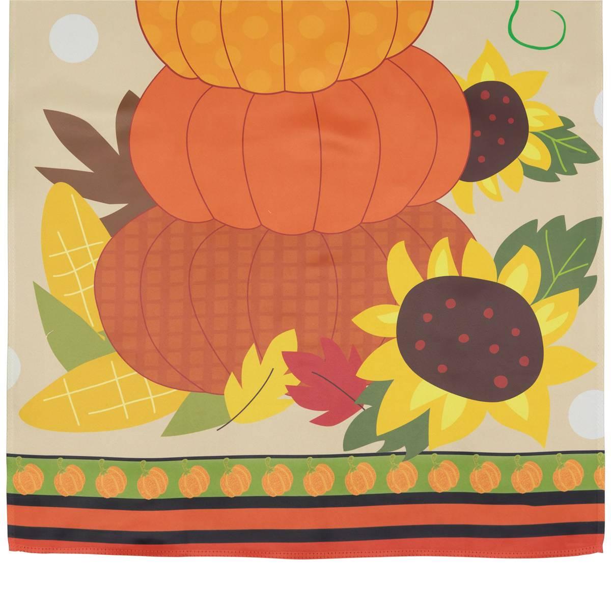 Northlight Seasonal Pumpkins and Sunflowers Garden Flag
