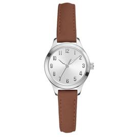 Womens Silver-Tone Minimalist Dial Analog Watch - 14892S-07-B16