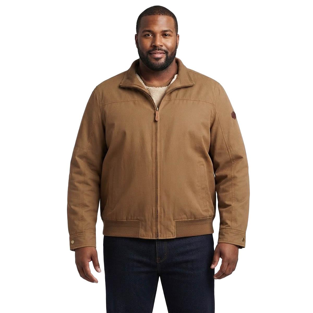 Mens Big & Tall London Fog Microfiber Sherpa Lined Bomber Jacket