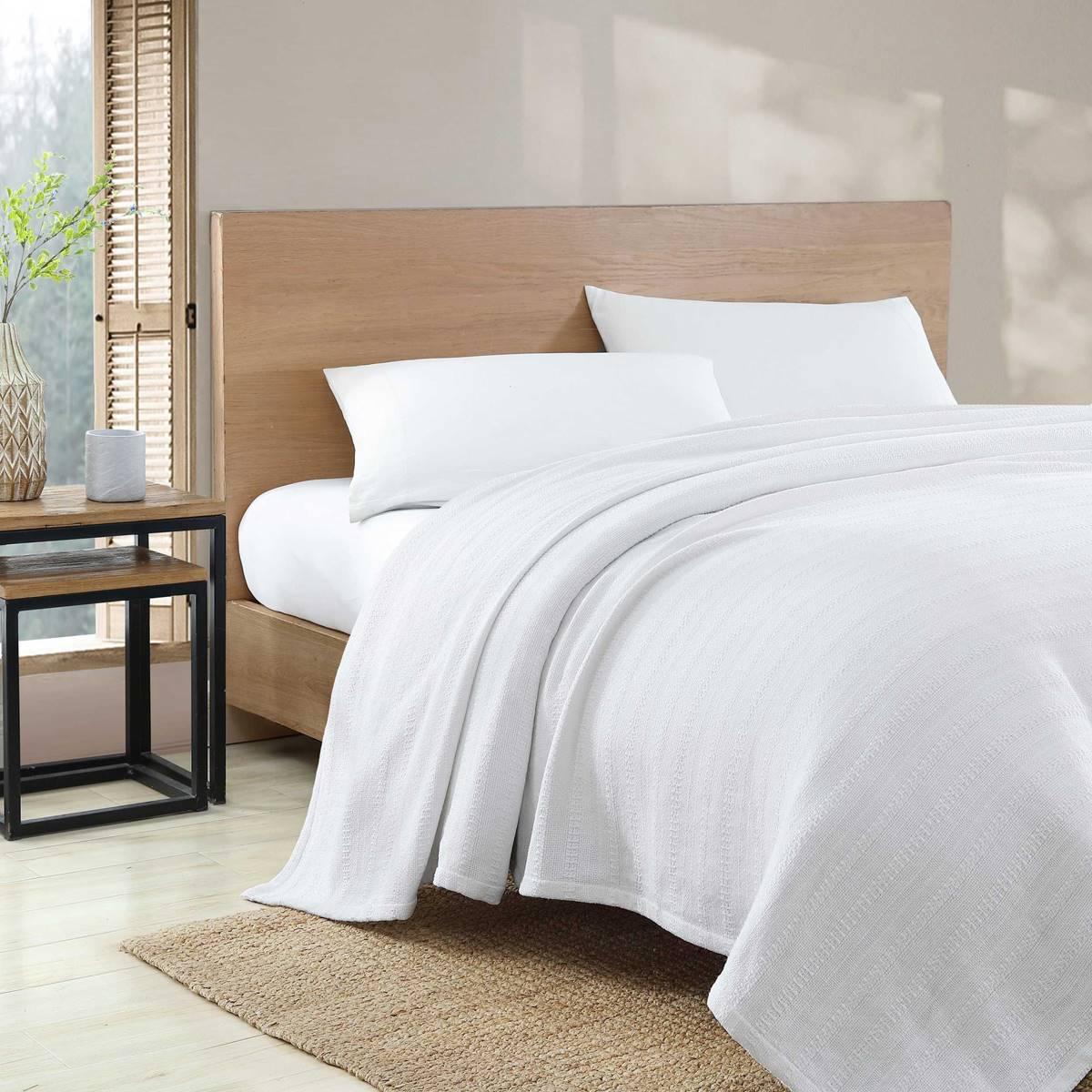 Eddie Bauer Variegated Weave Stripe Blanket