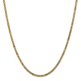 Gold Classics™ 2.5mm. 14k Gold Byzantine Chain Bracelet