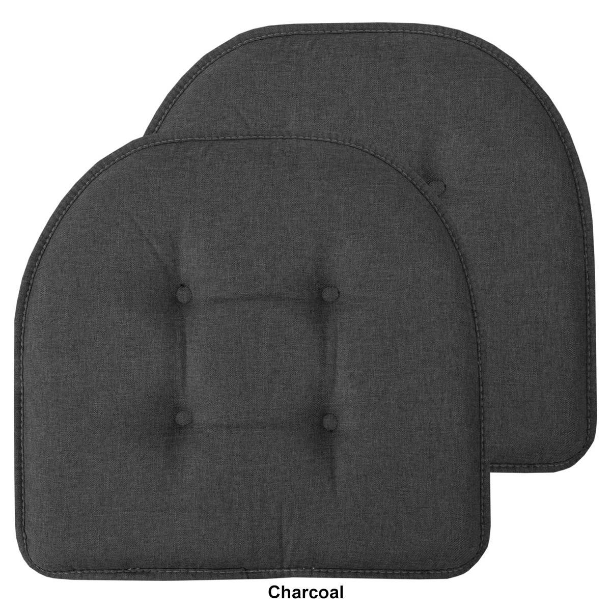 Sweet Home Collection Solid U-Shaped Memory Foam Chair Cushions