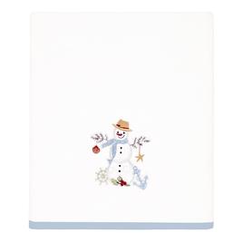 Avanti Coastal Snowman Bath Towel Collection