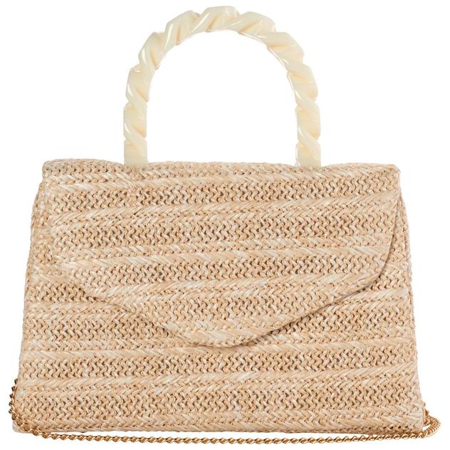D'Margeaux Straw Flap Satchel