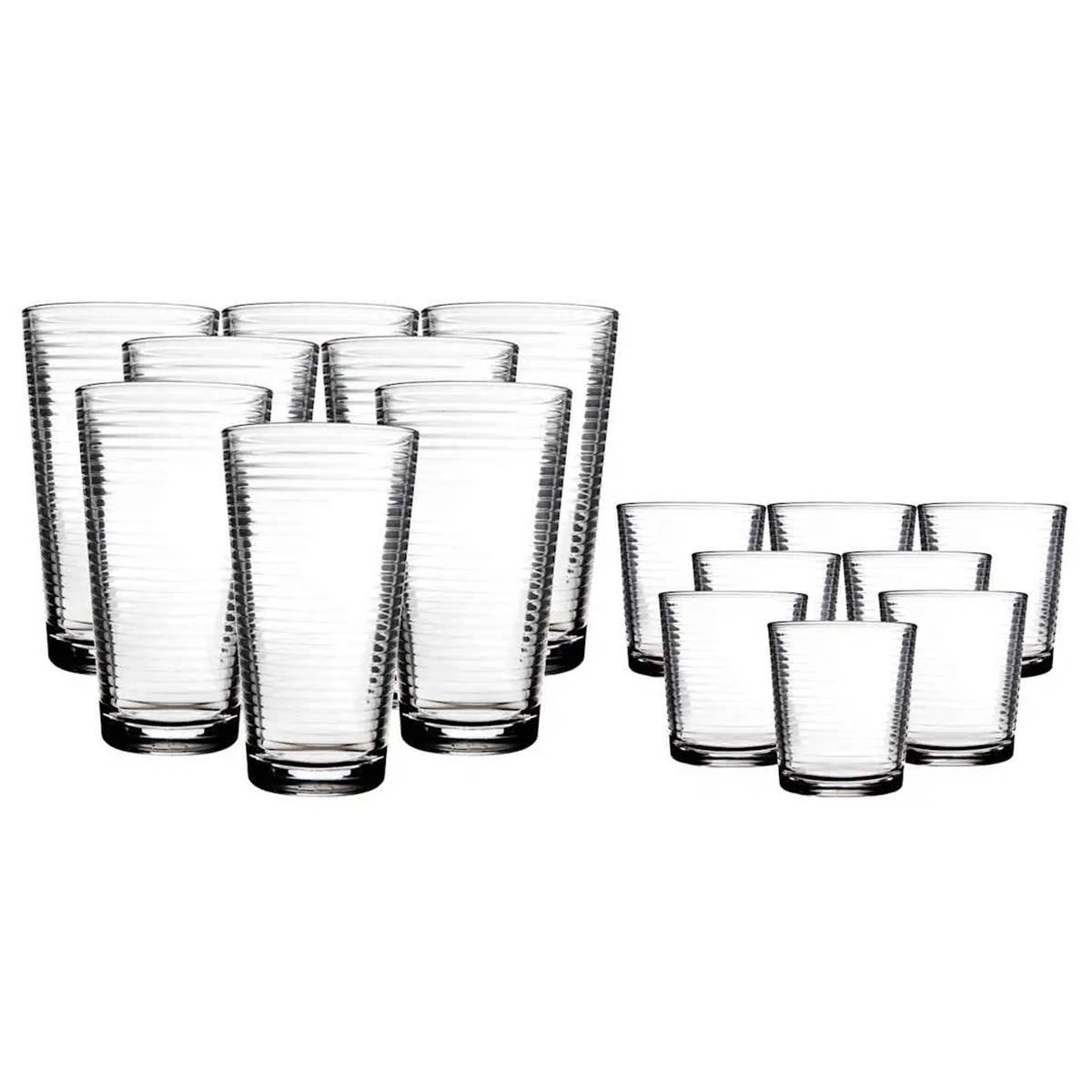 Home Trend 16pc. Solar Highball & Double Old Fashion Glasses