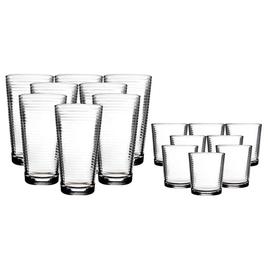 Home Trend 16pc. Solar Highball & Double Old Fashion Glasses