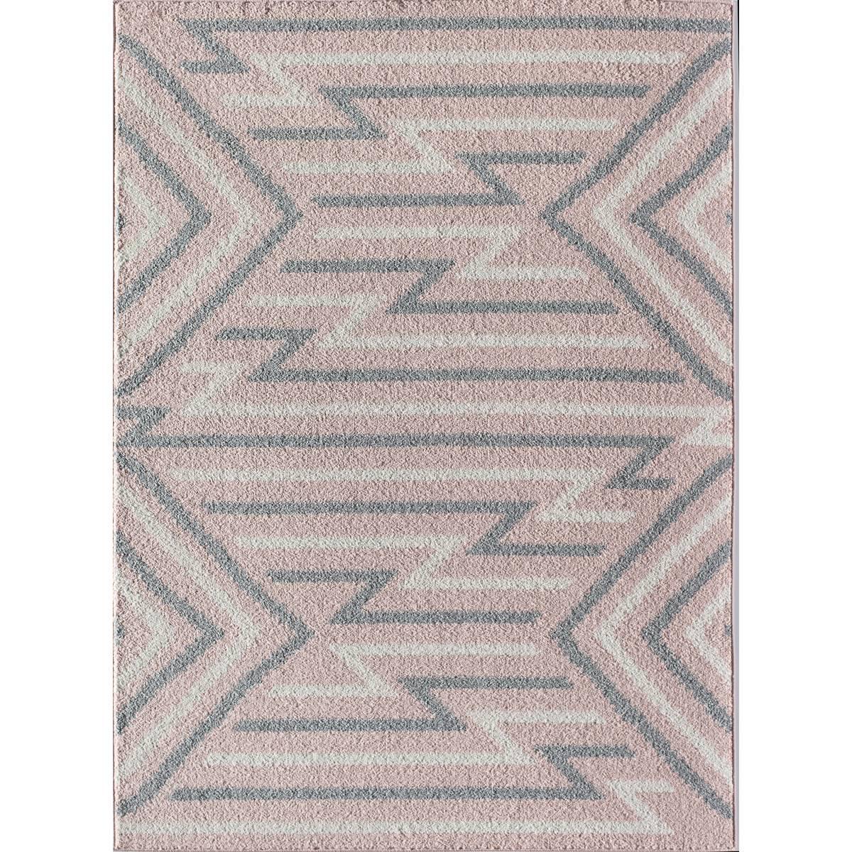 Rugs America(tm) Miko Strawberry Geometric Contemporary Area Rug