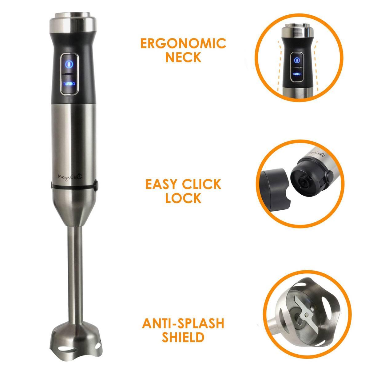 MegaChef 4-in-1 Multipurpose Immersion Hand Blender