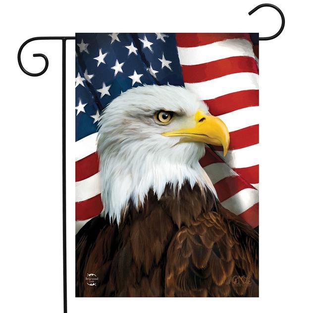 Briarwood Lane American Eagle Patriotic Garden Flag