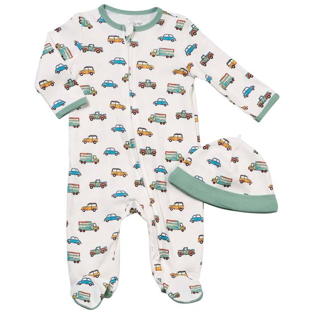 Baby Boy (NB-9M) Little Me® On the Go Vehicles Sleeper & Hat