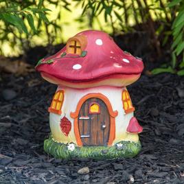 Northlight Seasonal Mushroom House Outdoor Garden Statue