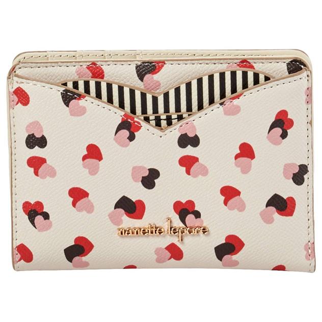 Womens Nanette Lepore Clarra Bifold/Credit Card Wallet - Heart