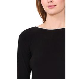 Petite MSK Split Sleeve Trim ITY Dress