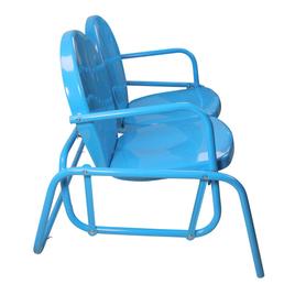 Northlight Seasonal Retro Metal Tulip Double Glider Patio Chair