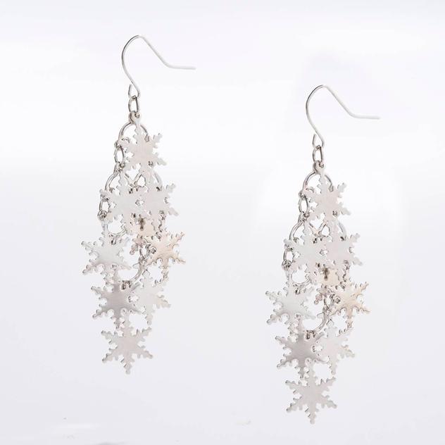 Snowflake Drop Earrings