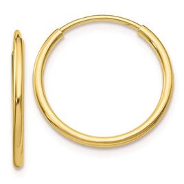 Gold Classics(tm) 10kt. Polished 23mm Endless Tube Hoop Earrings